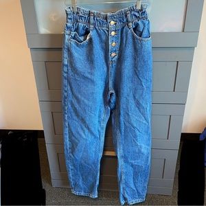 Zara paper bag jeans